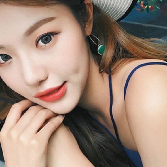 Boho elegant green gypsy circle earrings jewelry … - Picture 4 of 7